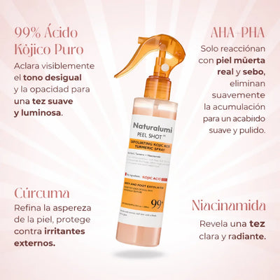 Peel Shot Exfoliante Corporal con Ácido kójico + Cúrcuma