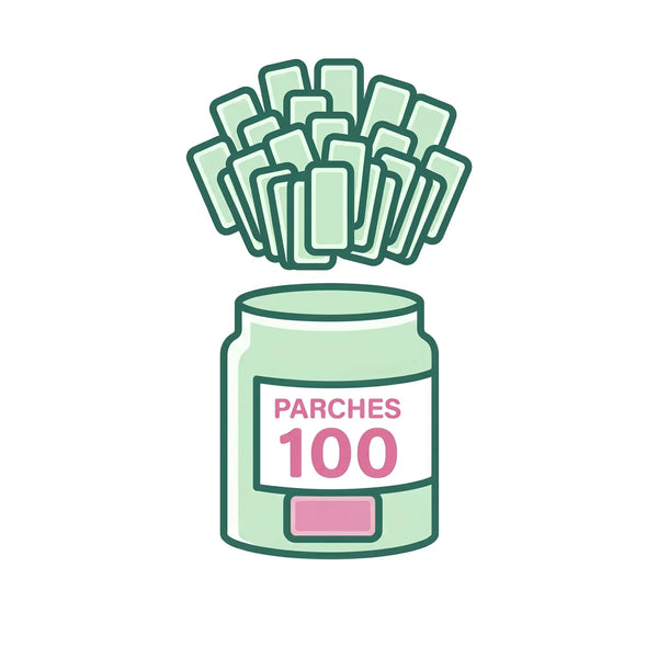 100 parches por frasco