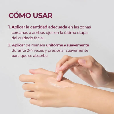 Crema con calcio para las ojeras