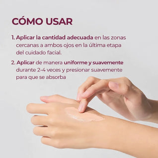 Crema con calcio para las ojeras