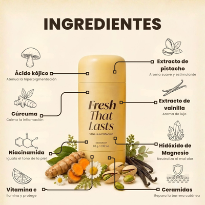 Desodorante con Ácido Kójico y Cúrcuma