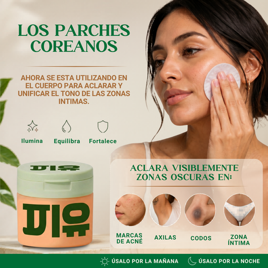 Parches despigmentantes y aclarantes
