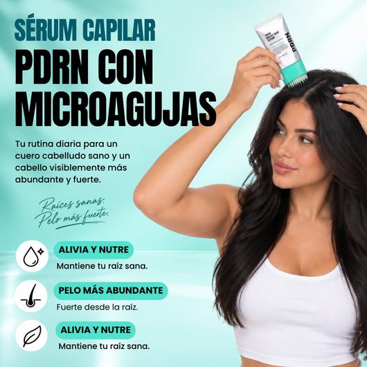 Sérum capilar con PDRN y microagujas